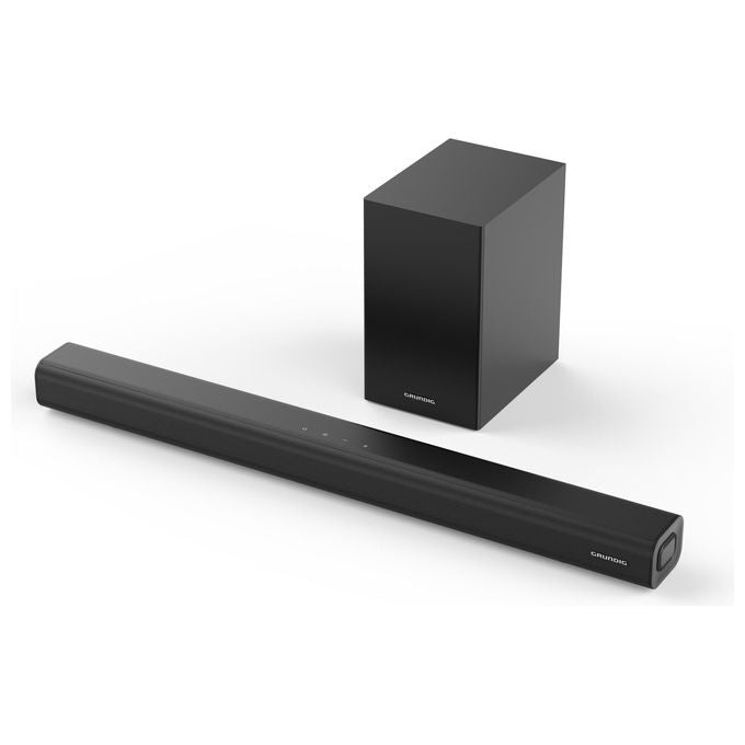 Grundig GSS1170 DSB 991 SW Soundbar 2.1 canali 90 W con subwoofer Bluetooth 5.4 HDMI 1 ingresso digitale coassiale ingresso AUX montabile a parete colore Nero
