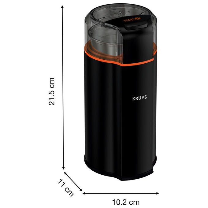 Krups GX332810 Macina caffe' Silent Vortex 90 g 175 W 12 tazze colore Nero