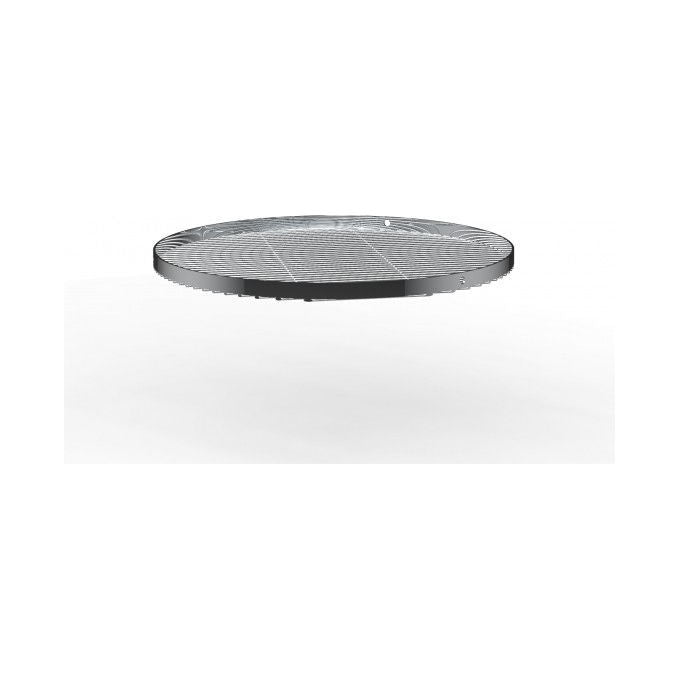 Petromax H-GRATE50 Griglia per Treppiede in Acciaio Cromato Diametro 50 cm Altezza 2,7 cm con Catena colore Nero