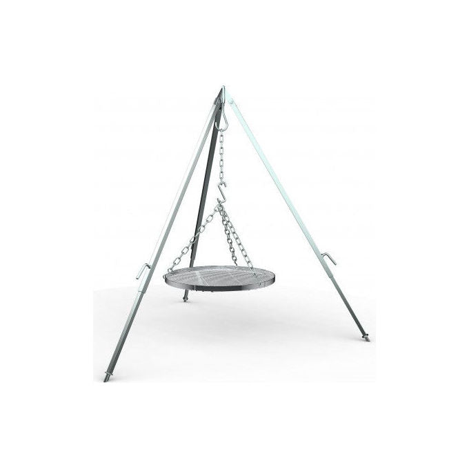 Petromax H-GRATE50 Griglia per Treppiede in Acciaio Cromato Diametro 50 cm Altezza 2,7 cm con Catena colore Nero