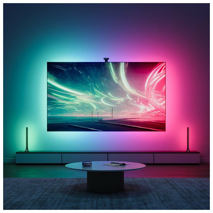 Govee H6046311 Lichtbalken Flow Plus RGBIC WiFi Bluetooth 24 W 12 V compatibile con Alexa e Google Assistant colore Nero