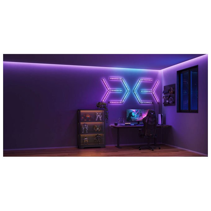 Govee H6063 Gaming Wall Light RGBIC Smart con App Alexa Google Assistant Matter 45x37x3 cm colore RGBIC