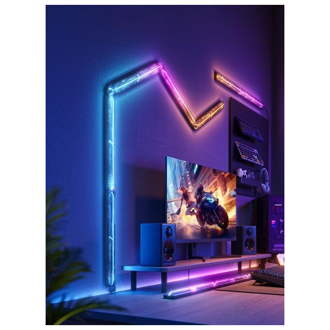 Govee H6063 Gaming Wall Light RGBIC Smart con App Alexa Google Assistant Matter 45x37x3 cm colore RGBIC