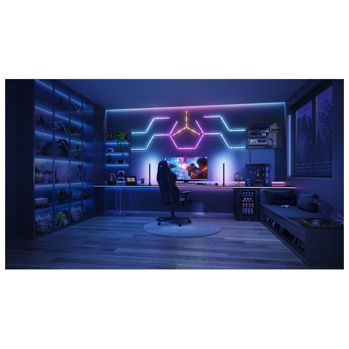 Govee H6063 Gaming Wall Light RGBIC Smart con App Alexa Google Assistant Matter 45x37x3 cm colore RGBIC