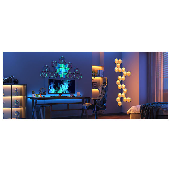 Govee H606AC81 Lampada a parete intelligente Wi-Fi Bluetooth 72 W colore Grigio