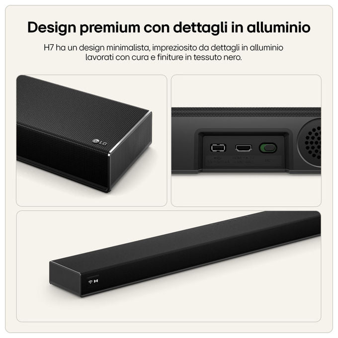 LG H7.AEUTLLK Sound Suite H7 Soundbar 9.1.6 canali colore Nero