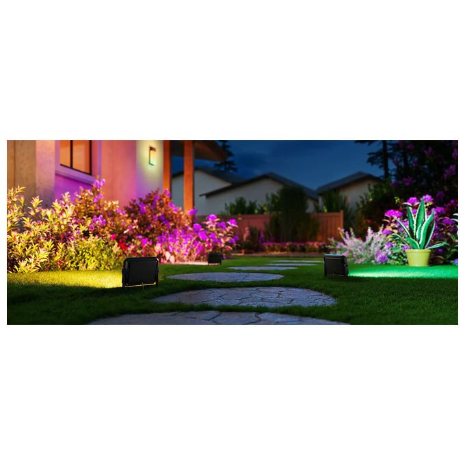 Govee H8057C11 Faro LED Smart 4 Pezzi RGB Dimmerabile 2700-6500 K 1000 lm 15 W IP66 Wi-Fi Bluetooth Matter Sincronizzazione Musicale colore Nero