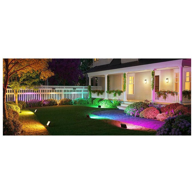 Govee H8057C11 Faro LED Smart 4 Pezzi RGB Dimmerabile 2700-6500 K 1000 lm 15 W IP66 Wi-Fi Bluetooth Matter Sincronizzazione Musicale colore Nero