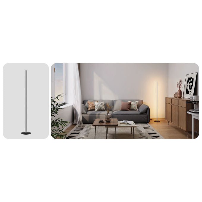 Govee H8076C13 Lampada da Terra RGBICW Wi-Fi Bluetooth Dimmerabile 1000 Lumen 24 W colore Nero