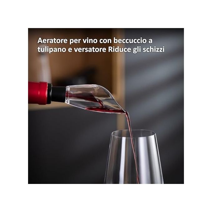 Haier Set da Vino HAWUKIT06 6 in 1 Ricaricabile con Apribottiglie e Accessori Professionali di Alta Qualita'