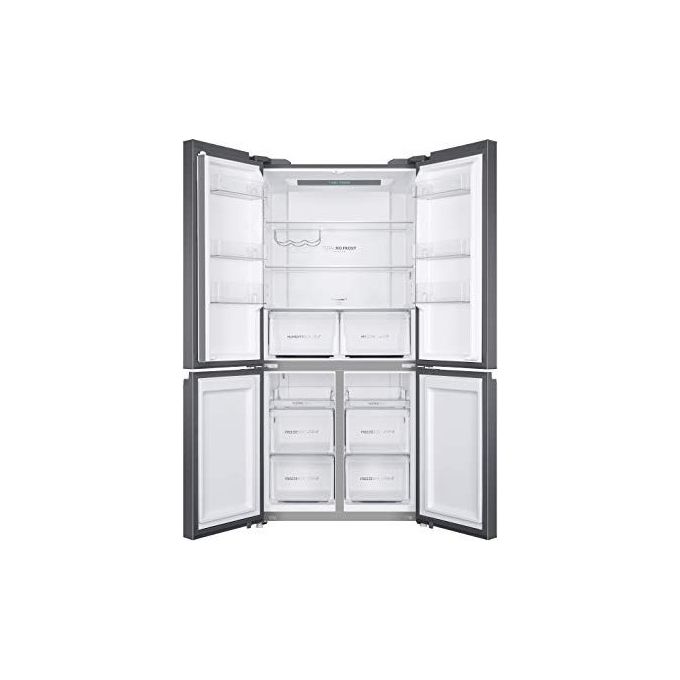 Haier HCR5919FOPG Frigorifero Cube 4 Porte Tecnologia Antibatterica T-ABT Libera Installazione No Frost Luce LED Classe F 90,8x64 8x190 cm Grey