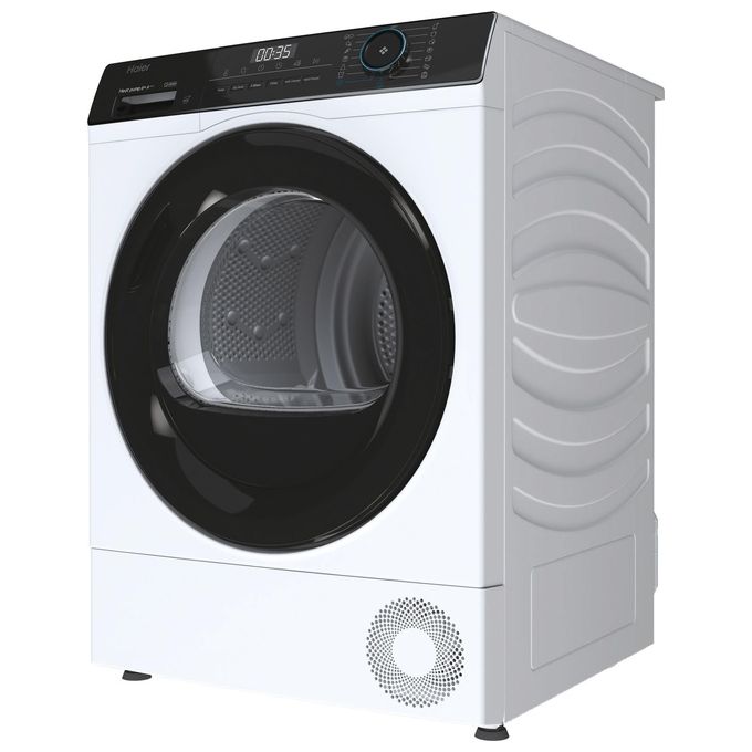 Haier HD80-A2939E-S I-Pro Serie 3 Asciugatrice Libera Installazione 8 Kg Classe A++ Tecnologia Pompa di Calore Partenza Programmabile I-Time (84.3x59.6x65 cm) colore Bianco
