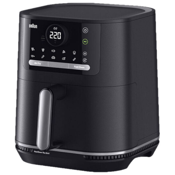 Braun HF5050 MultiFry 5 Friggitrice ad aria 6 L 2000 W 15 programmi automatici Display touch screen LED colore Nero