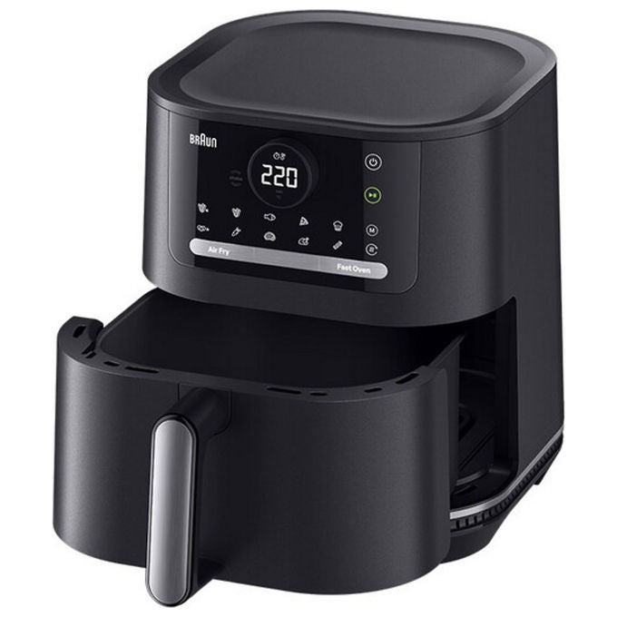 Braun HF5050 MultiFry 5 Friggitrice ad aria 6 L 2000 W 15 programmi automatici Display touch screen LED colore Nero
