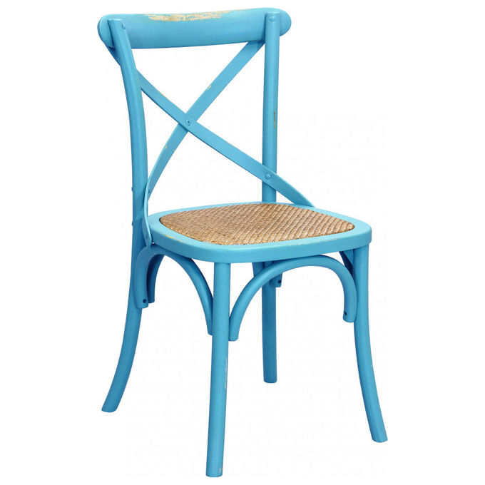 COSMA Sedia Cross Azzurra Lettini e Sdraio da Giardino per un Relax Comfortevole all'Aperto