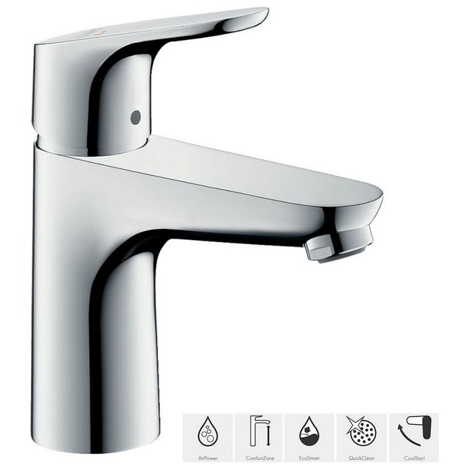 Hansgrohe Focus 31509 Miscelat. Lavabo 100 Coolstart Senza Scarico Cromo