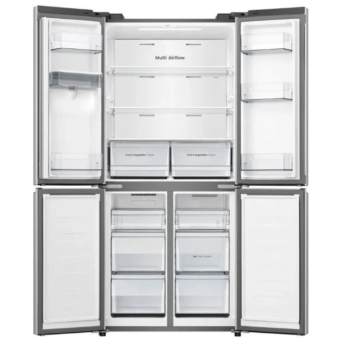 Hisense RQ5P470SMIE – Frigorifero Americano Side by Side 483 L, Classe E, Total No Frost,  Inox