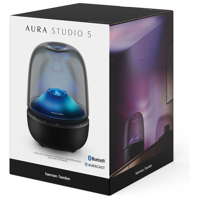 Harman-Kardon HKAURAS5WFBSEP AURA STUDIO 5 WIFI Altoparlante 3-vie 160 W Bluetooth 5.4 Wi-Fi USB Type-C colore Nero