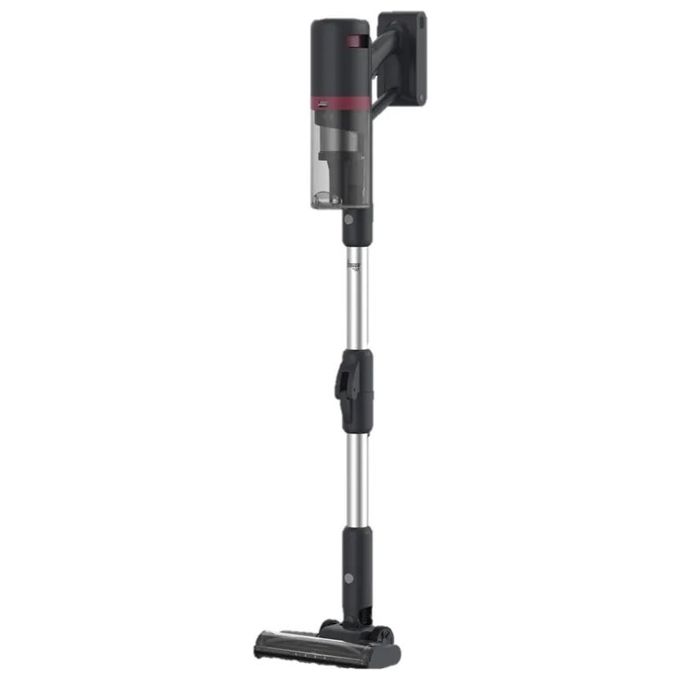 Hoover HFG10HX 011 - Scopa elettrica senza filo e senza sacco, potenza 200 W, autonomia estesa, capacita' 0,7 L, sistema ciclonico, accessori inclusi, colore Grigio-Magenta