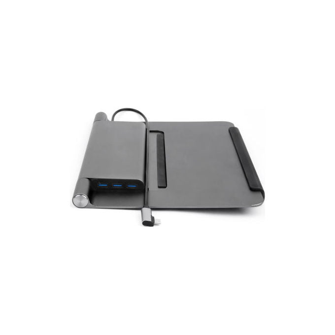 Acer HP.DSCAB.012 Supporto per computer portatile Compatibile da 11.6'' a 15.6'' con 3 Porte USB 3.2 Gen 1 Type-A e 1 Porta USB 3.2 Gen 1 Type-C colore Argento