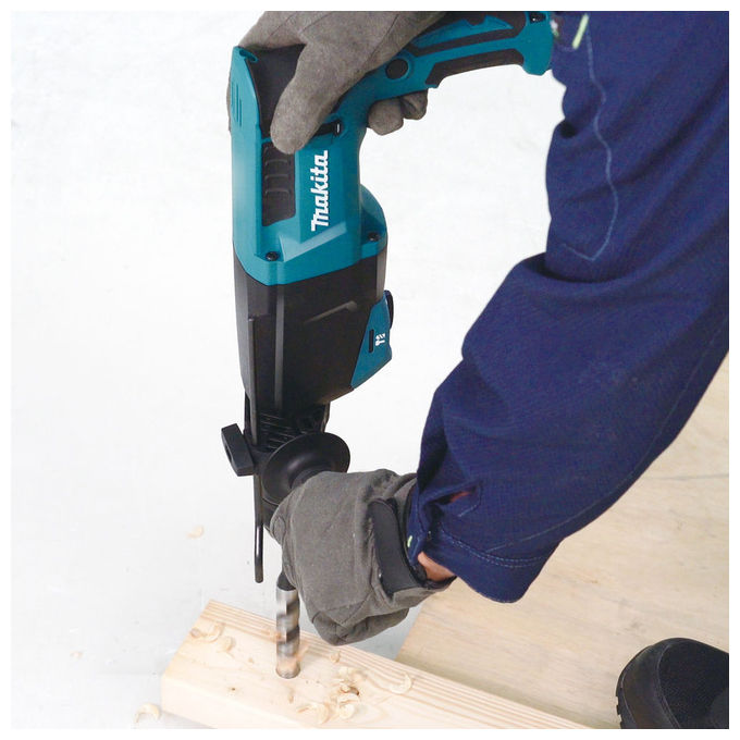 Makita HR2670FT Martello Perforatore SDS-plus 800 W 3 J 1500 Giri-min 4500 bpm colore Nero Verde