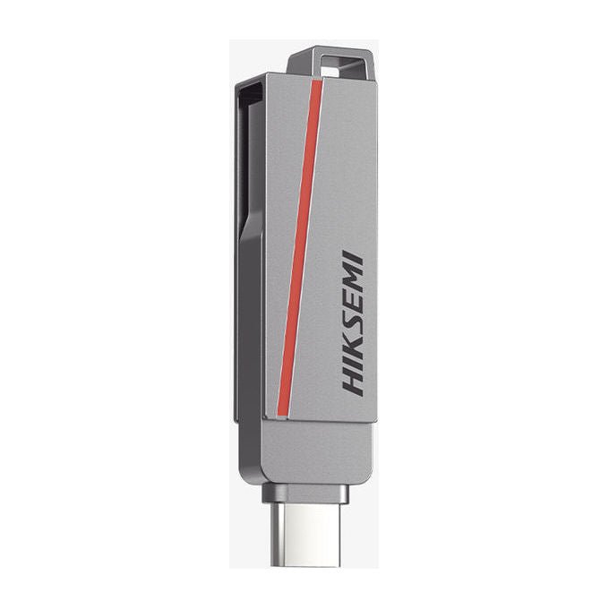 Hiksemi HS-USB-E307C-128G-U3 Unita' Flash USB 128 GB USB Type-A e USB Type-C 3.2 Gen 1 Velocita' Lettura 150 MB-s Scrittura 45 MB-s colore Grigio