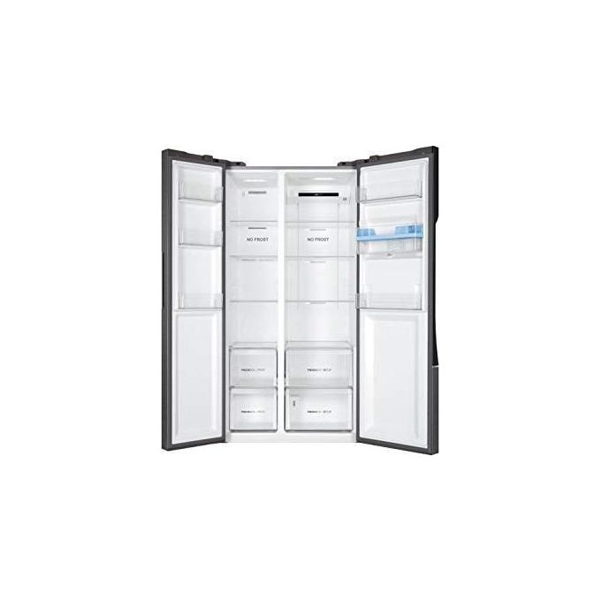 Haier HSR3918EWPG Frigorifero Side by Side Capacita' 521 Litri Classe energetica E Total No Frost 189 cm Inox Style