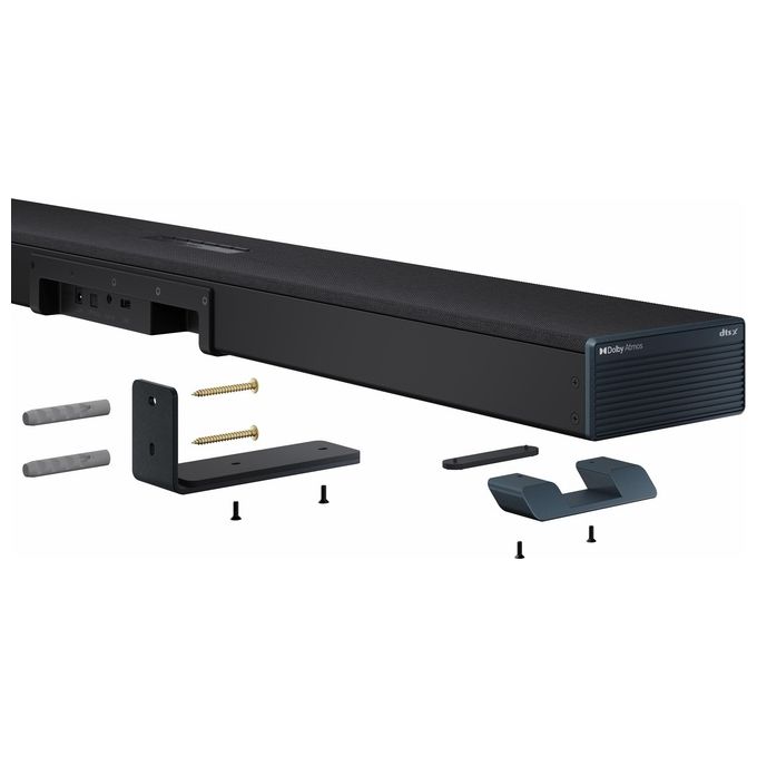 Sharp HT-SBW53121(BK) Soundbar 3.1.2 canali 182 W con subwoofer wireless Argento