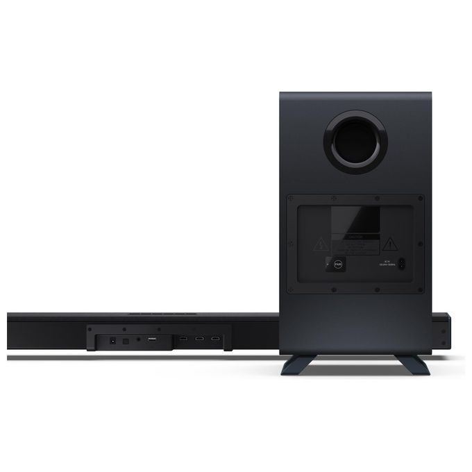 Sharp HT-SBW53121(BK) Soundbar 3.1.2 canali 182 W con subwoofer wireless Argento