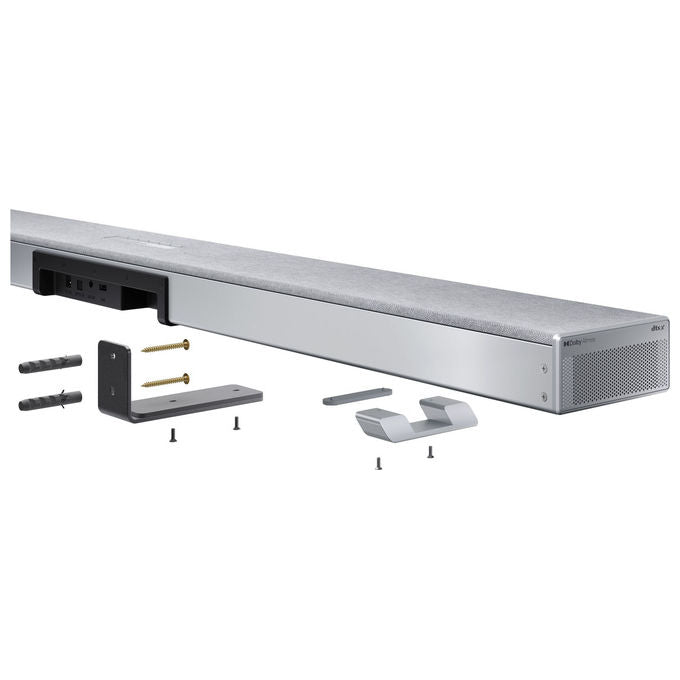 Sharp HT-SBW55121(SL) Soundbar 5.1.2 canali 212 W con Subwoofer Wireless colore Argento