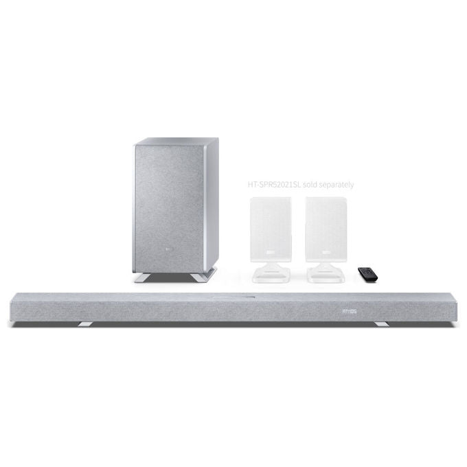 Sharp HT-SBW55121(SL) Soundbar 5.1.2 canali 212 W con Subwoofer Wireless colore Argento