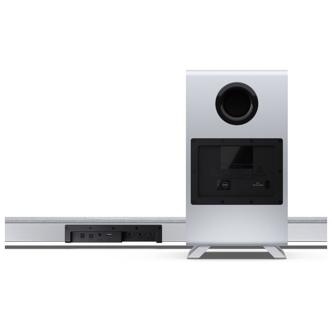 Sharp HT-SBW55121(SL) Soundbar 5.1.2 canali 212 W con Subwoofer Wireless colore Argento