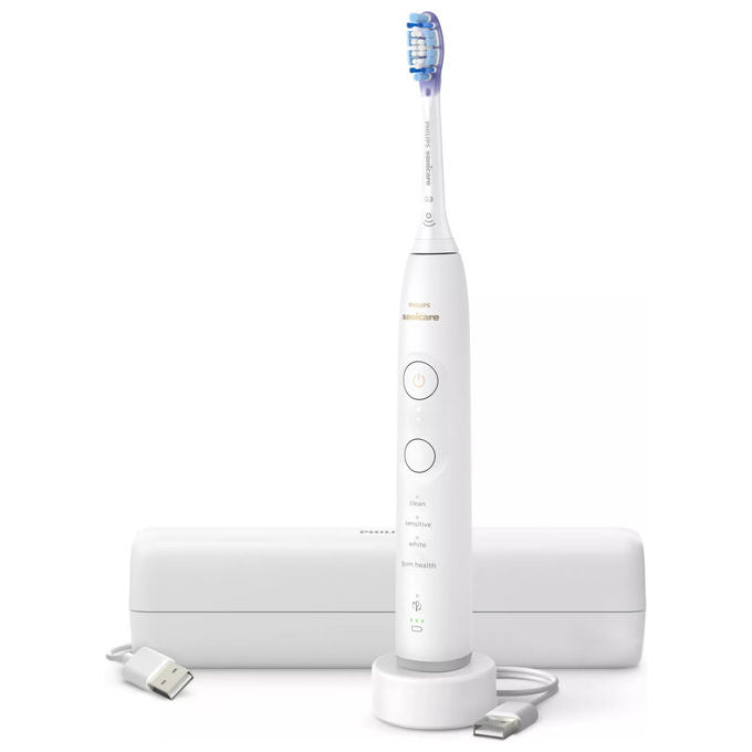 Philips HX7420-01 Series 7100 Spazzolino elettrico sonico 4 modalita' Timer SmartTimer e BrushPacer autonomia fino a 21 giorni colore Bianco