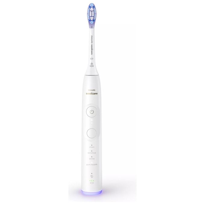 Philips HX7420-01 Series 7100 Spazzolino elettrico sonico 4 modalita' Timer SmartTimer e BrushPacer autonomia fino a 21 giorni colore Bianco