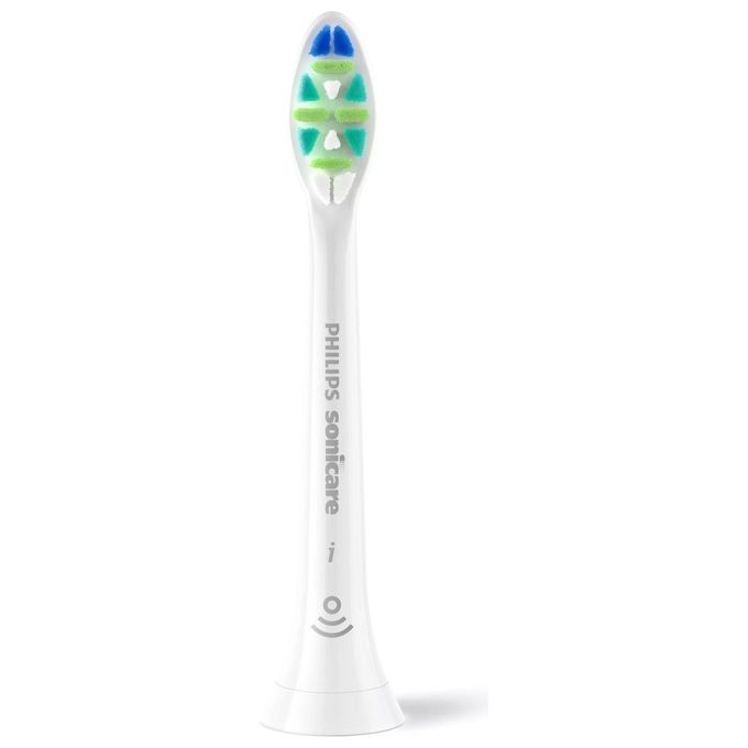 Philips HX9004-87 Testine per spazzolino HX9004-87 4 pezzi setole medio-morbide compatibili con Sonicare colore Bianco