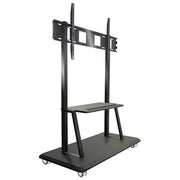 Techly ICA-TR31 Supporto da pavimento per TV 55-120'' con mensola e ruote 150 Kg VESA 1000x600 mm colore Nero
