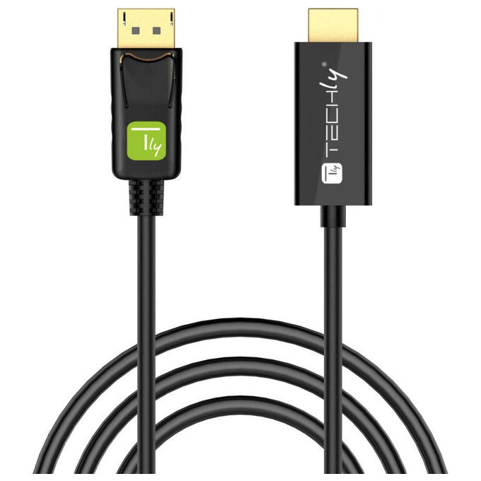 Techly ICOC DSP-H12-030 Cavo Convertitore da DisplayPort 1.2 a HDMI 4K 3 m colore Nero