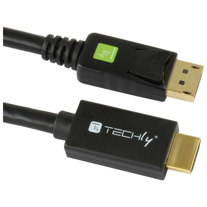 Techly ICOC DSP-H12-030 Cavo Convertitore da DisplayPort 1.2 a HDMI 4K 3 m colore Nero