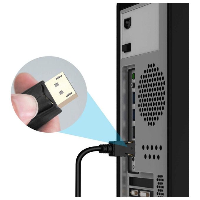 Techly ICOC DSP-H12-030 Cavo Convertitore da DisplayPort 1.2 a HDMI 4K 3 m colore Nero