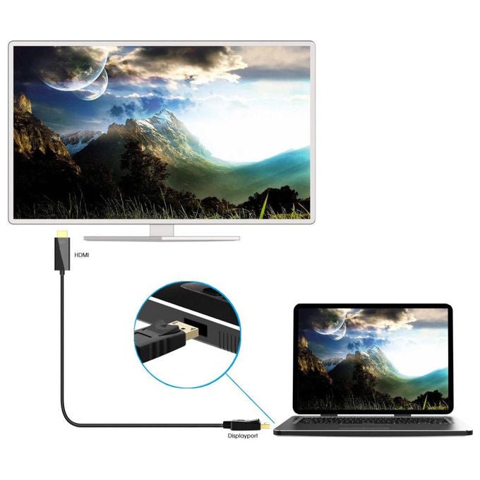 Techly ICOC DSP-H12-030 Cavo Convertitore da DisplayPort 1.2 a HDMI 4K 3 m colore Nero