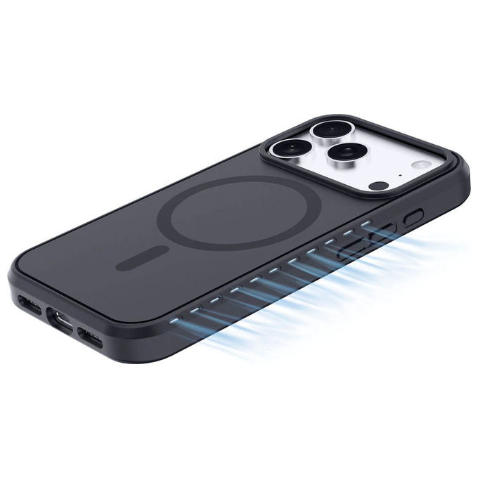 Cellularline ICYMAGIPH18PROB ICY MAG Cover per iPhone 18 Pro con tecnologia MagSafe e dissipazione del calore colore Blu