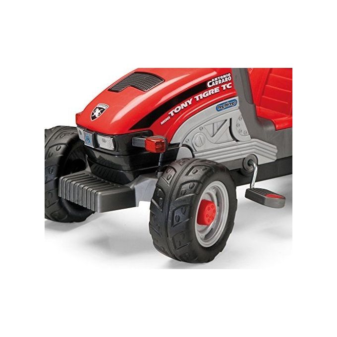 Peg Perego Trattore a Pedali Mini Tony Tigre con Rimorchio