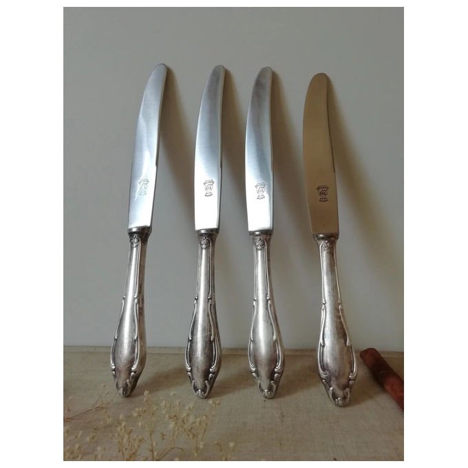 Set 4 coltelli silver lucido, Antique