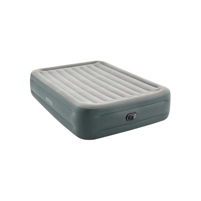 Intex 64126ND Materasso Dura-Beam Essential Rest Matrimoniale con Pompa Elettrica Incorporata 152x203x46 cm Single Matrimoniale Versione 2023