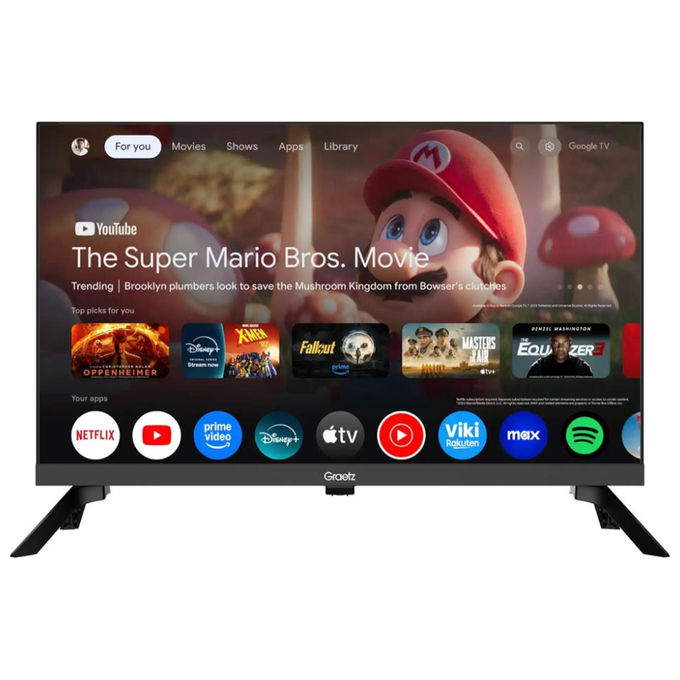 Graetz GR24G1300 Tv Led Hd 24 Pollici Google Smart 12V