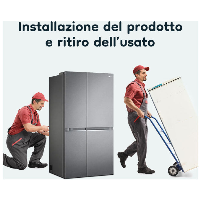 Haier HSR3918EWPG Frigorifero Side by Side Capacita' 521 Litri Classe energetica E Total No Frost 189 cm Inox Style