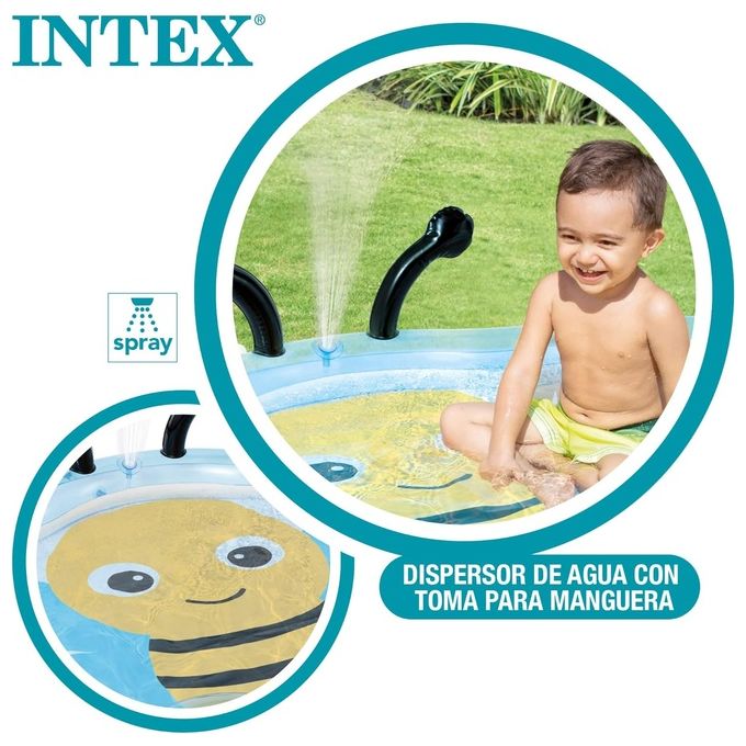 Intex Piscina Baby Pool Ape Colore Azzurro Giallo Nero 58434NP
