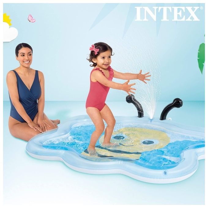 Intex Piscina Baby Pool Ape Colore Azzurro Giallo Nero 58434NP