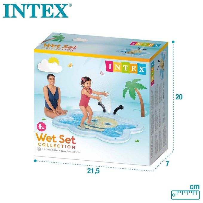 Intex Piscina Baby Pool Ape Colore Azzurro Giallo Nero 58434NP