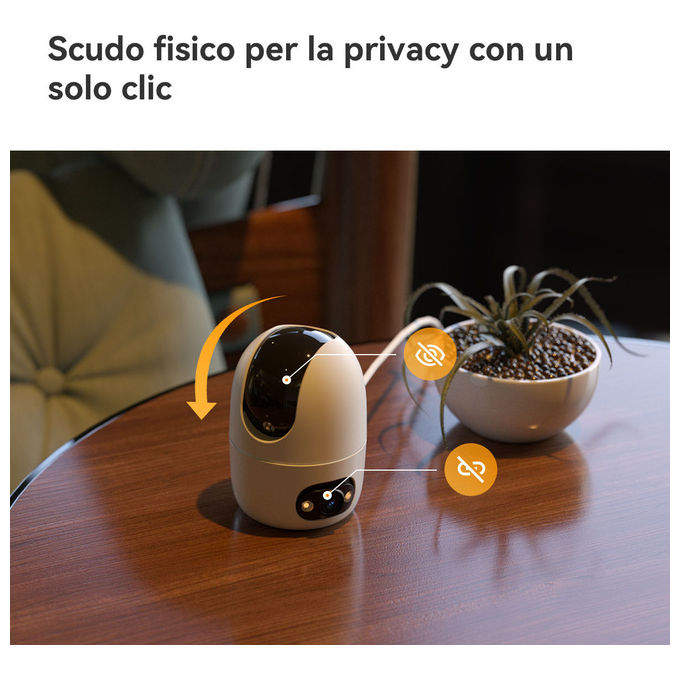 Imou IPC-S2XEP-10M0S Ranger Dual Pro Telecamera da interno 10MP Wi-Fi 2.4-5GHz colore Bianco